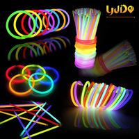 Bâtons lumineux Glow Fever Bâtons lumineux de fête en vrac Bracelets et colliers Bâtons lumineux de costume de bricolage pour mariage et fête d'anniversaire