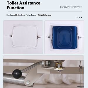 घर के उपयोग के लिए बैक लेग ऊंचाई एकल/डबल नर्सिंग बेड के साथ अस्पताल शैली की होम केयर मैनुअल मेडिकल बिस्तर - Product Image 4