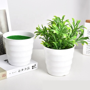 Vendita diretta dalla fabbrica vaso di fiori in plastica con finitura smaltata traspirante floccato in schiuma verde vaso <span class=keywords><strong>per</strong></span> <span class=keywords><strong>piante</strong></span> succulente disposizione 3-6L - Product Image 4