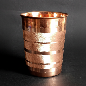 Stainless Steel <b>Glass</b> Tumbler Handmade for Ayurveda Lifestyle Improves Digestion Immunity Home Office Kitchen Use 16oz/450ml - Product Image 1