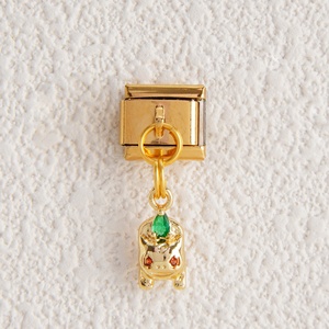 Novedad: Dijes Colgantes Italianos de Acero Inoxidable Dorado al por Mayor para Pulseras - Product Image 2