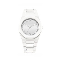 Montres à quartz octogonales pour couple, avec bracelet en plastique six couleurs et cadran rayé à chiffres arabes – Vente chaude usine