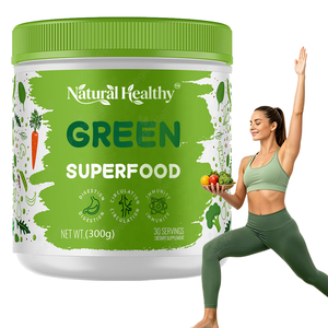 Integratore <span class=keywords><strong>in</strong></span> Polvere di Superfood Verde Naturale e Salutare per la Digestione, il Supporto Circolatorio, Mix di Bevande Multivitaminiche Verdi Quotidiane - Product Image 1