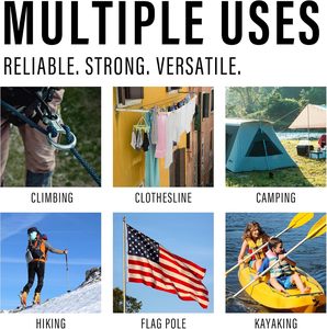 Diamond Braided Polypropylene Nylon <b>Rope</b> Mix <b>Thick</b> Heavy Duty <b>Ropes</b> 1/2 Inch 50ft - Product Image 6