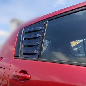 Persiana de obturador triangular para ventana trasera de coche de fibra de carbono para Nissan Tiida 2005 2006 2007 2008 2009 2010, Kits de accesorios para automóviles <span class=keywords><strong>2004</strong></span> - Product Image 3