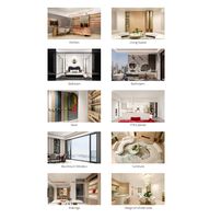 Meubles de cuisine classiques en MDF écologique pour îlot central et table à manger, idéaux pour villas et maisons