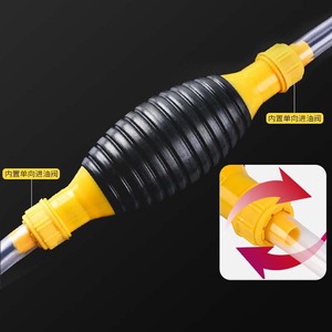 Portable Oil Extractor Pipe <b>Manual</b> Fuel Suction <b>Pump</b> For Trucks Plastic 1 1.5 2 Meter Yellow Headed Oil Pipe - Product Image 4