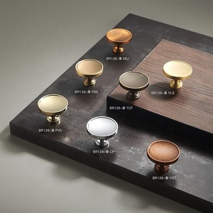 Pumpkin Round <strong>Crystal</strong> Single Small <strong>Knob</strong> <strong>Cabinet</strong> Furniture Drawer Handle Kitchen Hardware Brass Handle - Product Image 5