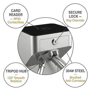 Tourniquet mécanique à trois bras <span class=keywords><strong>ZEN</strong></span>-TT2718, 8 millions de cycles, 304 #   Barrière anti-collision SS pour station de métro et salle de sport - Product Image 2