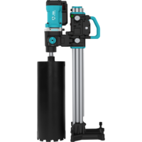 Perceuse électrique diamantée industrielle à refroidissement par eau, moteur sans balais, 220V, mandrin à clé, diamètre de perçage max. 180mm