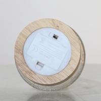Articles populaires : Lumière LED en forme de cône en verre blanc chaud, fil de cuivre, 10*10*19CM, alimentée par 3 piles AAA, indice de protection IP20, décoration de Noël pour la maison