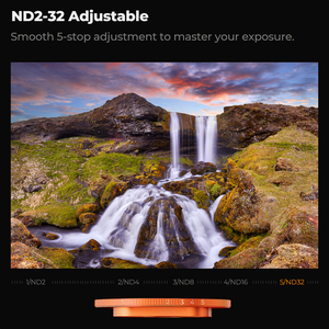 Filtro ND2-32 Bayonet Negro/Plateado/Naranja/Azul Oscuro de K&F Concept para <span class=keywords><strong>iPhone</strong></span> 17 Pro, Resistente al Agua y a los Arañazos, Cristal Óptico AGC - Product Image 3