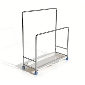 Planche à découper multifonctionnelle, écologique, pliable, portable, moderne, en acier au carbone argenté, imperméable, durable, pour la cuisine - Product Image 1