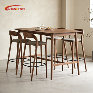 <span class=keywords><strong>Tabouret</strong></span> de bar en bois de frêne personnalisable en direct d'usine, <span class=keywords><strong>chaise</strong></span> haute en tissu pour la maison, l'îlot de cuisine, le comptoir de restaurant, la salle à manger - Product Image 6