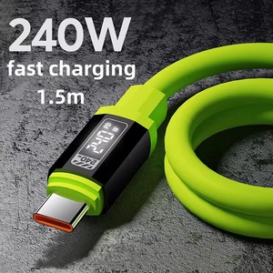 240W Loại <span class=keywords><strong>C</strong></span> để USB <span class=keywords><strong>C</strong></span> <span class=keywords><strong>c</strong></span>áp với LED hiển thị compatible140w/100W PD sạ<span class=keywords><strong>c</strong></span> nhanh dây sạ<span class=keywords><strong>c</strong></span> cho máy tính xách tay/điện thoại di động - Product Image 5