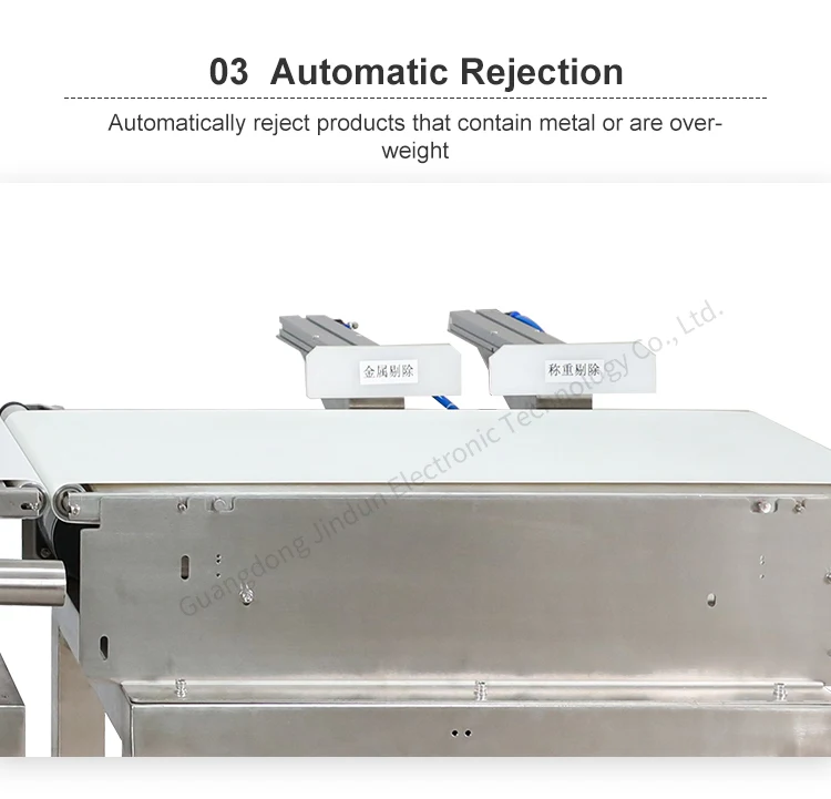 Professional industrial  conveyor belt online weighing machine and  metal detector