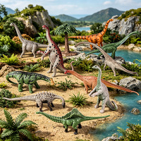 yxs Jouets miniatures de dinosaures de simulation transfrontaliers : Tyrannosaurus Rex, Mamenchisaurus, Brachiosaurus
