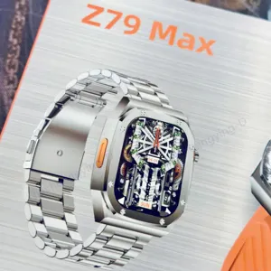 Z79 max jam tangan pintar pria, arloji Cerdas Kompas IP68 tahan air, sentuh, quartz z79max series 8 ultra