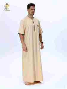 Robe arabe élégante pour homme - Robe de prière à manches souples, lavable en machine, vous êtes spécial dans ce modèle - Product Image 2
