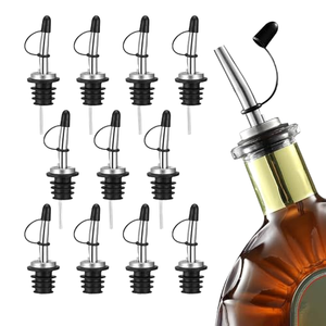 Wholesale Manufacturers Tapered Stainless Steel <b>Wine</b> Pourer Spouts Covers Classic Bottle Holder Pourer Metal Pourer for <b>Wine</b> - Product Image 1