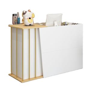 Moderne Minimalistische Kassentheke, Kleiner Tresen für Bekleidungsgeschäft, Gewerbliche Bartheke, Empfangstresen für Friseursalon und Kosmetikstudio - Product Image 1