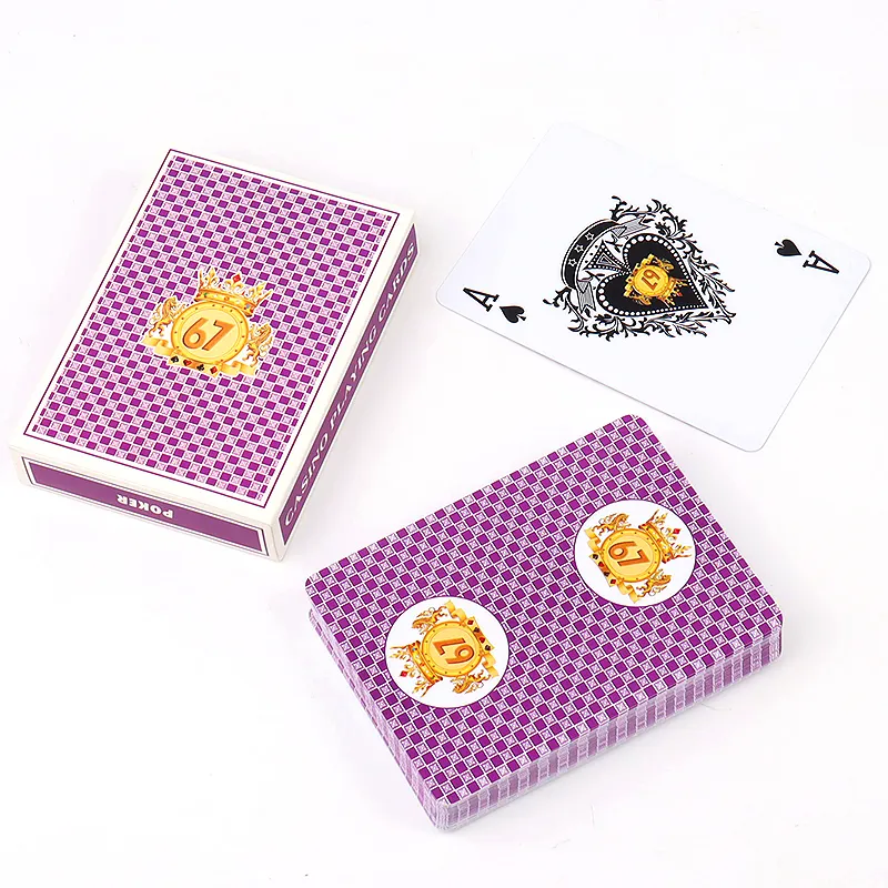 2024 Hot Sale High Quality Saudi Arabic Custom Logo Waterproof 100% PVC 54cards Playing cards