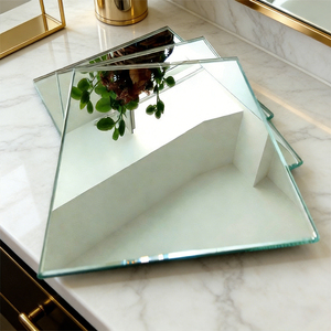 Groothandel op maat gemaakte 2mm 2,7mm 3mm 4mm 5mm 6mm heldere gekleurde zilveren glazen spiegel rechthoekige geharde glazen spiegel - Product Image 1