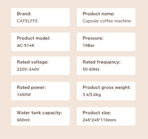 Cafetera Automática 4 en 1 en Oferta, 19 Bares, para Hogar, Hotel, Autocaravana, Compatible con Cápsulas NS/DG/<span class=keywords><strong>illy</strong></span> ESE y Café en Polvo, en Existencia - Product Image 5