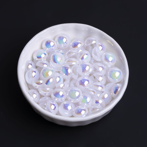 <span class=keywords><strong>Perles</strong></span> plates <span class=keywords><strong>demi</strong></span>-rondes en ABS imitation perle AB colorées de 2-14 mm en gros pour la fabrication de bijoux, coques de téléphone en colle crème et fournitures d'artisanat DIY - Product Image 6