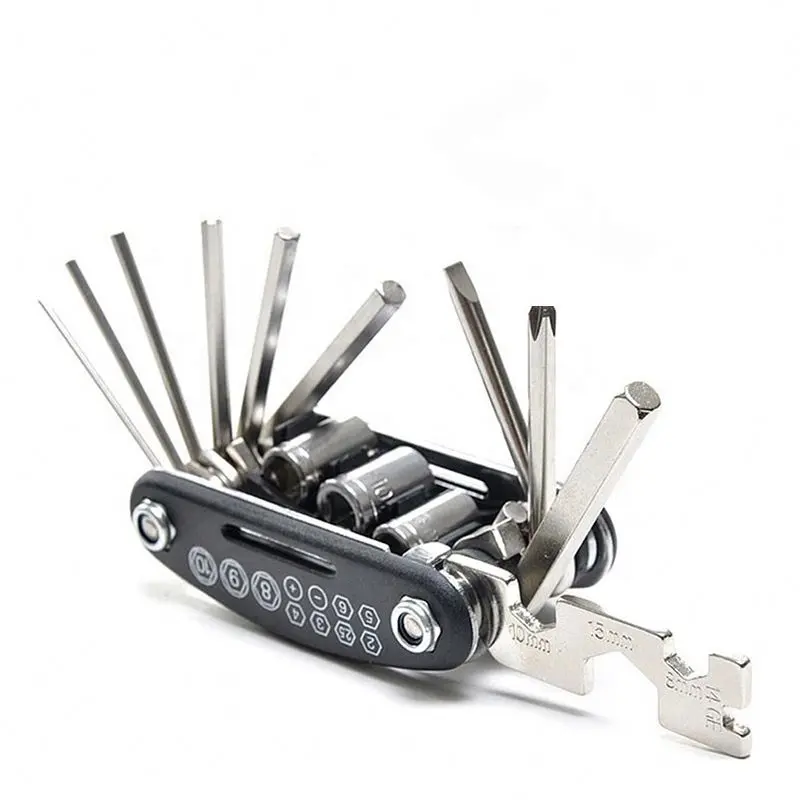 16 in 1 Multifunction Bicycle Repair Tool Kit Practical Bike Accessory