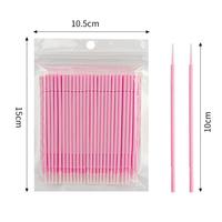 Microbrosse violette microapplicateur jetable écouvillon microfibre pinceaux de maquillage microfibre brosse fine en microfibre pour micro pinceau applicateur