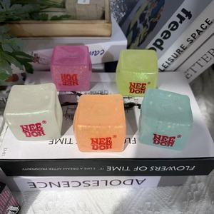Sparkle Cube Squishy Sensory Toy Soft Anxiety Relief Stress <b>Tool</b> for Kids Adults Classroom and Office Use - Product Image 1
