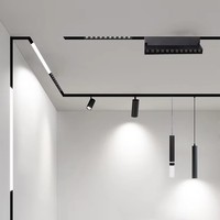 Spot LED Commercial Suspendu Moderne en Aluminium Magnétique Dimmable 6W 10W 14W 18W 20W 25W 30W pour Intérieur