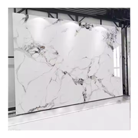 Feuille de marbre en PVC décorative moderne très brillante et imperméable aux UV Décoration murale intérieure Feuille de marbre UV