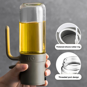 Bouteille pulvérisateur d'huile 250 ml en verre borosilicate de haute qualité, distributeur d'huile de cuisson, pulvérisateur d'huile d'olive pour friteuse à air, salade, cuisson et barbecue - Product Image 5
