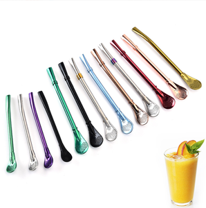 อุปกรณ์บาร์รักษ์โลก DFS0326  ช้อนกรองเครื่องดื่มสแตนเลสหลากสี  หลอดดูดกาแฟ ช้อนกรองชา กาแฟ ช้อนคน - Product Image 1