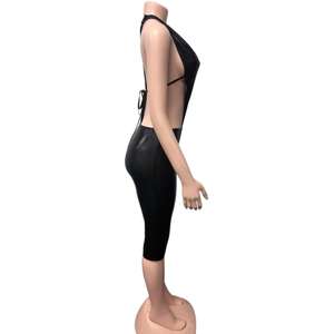 Mamelucos de mujer, monos elásticos con parte inferior a juego, monos ajustados de dos piezas de verano, ropa Sexy para mujer - Product Image 3