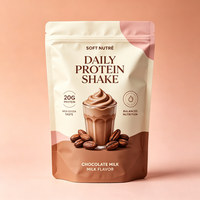 Sachet Doypack Personnalisé Imprimé avec Fermeture Zip Refermable pour Poudre de Protéine et Compléments Alimentaires