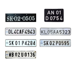 Placa de Matrícula de Metal Personalizada de Fábrica, Placa de Matrícula de Metal en Blanco para Sublimación, <span class=keywords><strong>India</strong></span> - Product Image 5