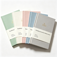 Journal de lecture personnalisé à couverture rigide A5 120GSM 52 pages pour les amateurs de livres