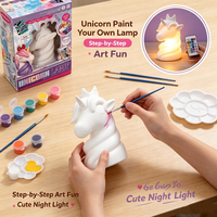 Kit de peinture DIY Lampe Licorne et Artisanat Lune pour Chambre à Coucher, Édition pour Détaillants et Acheteurs Professionnels, Sélection pour la Revente Mondiale