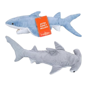 Juguetes de Peluche de Tiburón Bedwina, Paquete de 2, Tiburón <span class=keywords><strong>Mako</strong></span> de 35 cm y Tiburón Martillo de 33 cm, Animales de Peluche Suaves para Bebés y Niños Pequeños, Unisex - Product Image 1