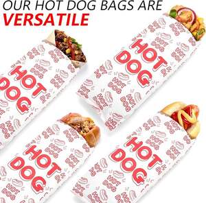 Bolsas envolventes de calentamiento a prueba de grasa Hot Dog Warm and Fresh <span class=keywords><strong>Super</strong></span> Durable Perfect Party Supplies para Carnival Fundraiser - Product Image 3