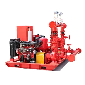 High end fire pump system for large factories, electric diesel stabilized pressure pump fire pump group