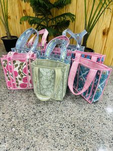 กระเป๋าโท้ทผ้าฝ้ายเย็บมือคุณภาพสูงสำหรับผู้หญิง ขนาดมินิ พร้อมสายโซ่ ปิดแบบเปิด กันน้ำ เหมาะสำหรับฤดูร้อน - Product Image 4