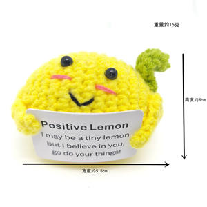 Kawaii Mini supporto emotivo uncinetto patate uncinetto carta di affermazione regalo polpo giocattolo di peluche positivo Axolotl per il regalo - Product Image 5