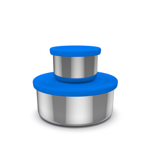Stainless Steel Sauce <b>Container</b> 304 With <b>Plastic</b> <b>Lid</b> Sealed For Travel Solid Color - Product Image 2