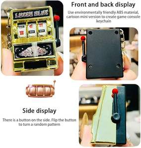 Mini Breloques Kawaii <span class=keywords><strong>Casino</strong></span> avec Rouleaux Dorés/Argentés, Cadeaux de Fête, Cadeaux de Remise de Diplôme, Vente en Gros, Porte-clés <span class=keywords><strong>Machine</strong></span> à <span class=keywords><strong>Sous</strong></span> Las Vegas - Product Image 6