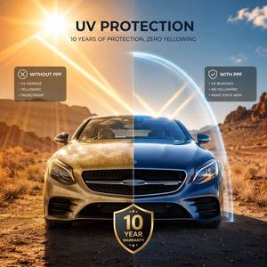 ฟิล์มใสกันรอยรถยนต์ XP3M สีเขียวมะกอกด้าน  วัสดุ TPU  ความหนา 7.5 มิล  ซ่อมแซมตัวเองได้ ป้องกันรอยขีดข่วน ป้องกันการเหลือง ขนาด 1.52x15 เมตร - Product Image 3