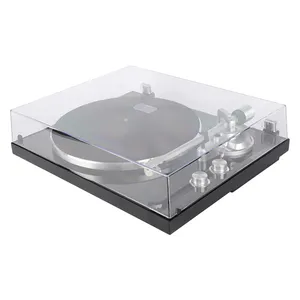 Multi Turntable Player Wooden Nostalgic Mechanical Turntable Fully Automatiquie Plastic Vinyl Record Player